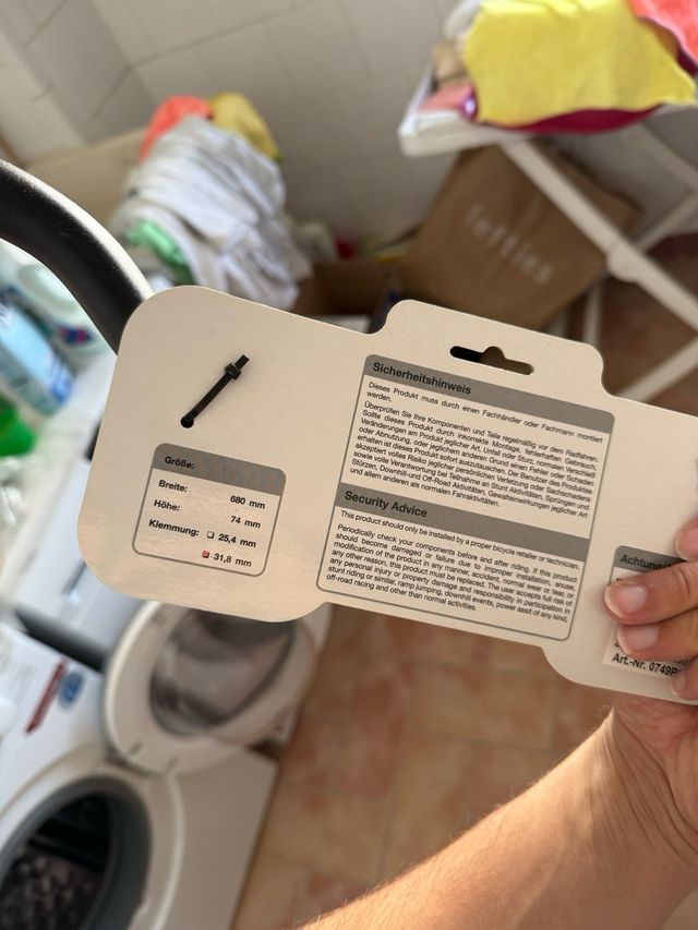 Manillar Mounty para Bicicleta nuevo a estrenar