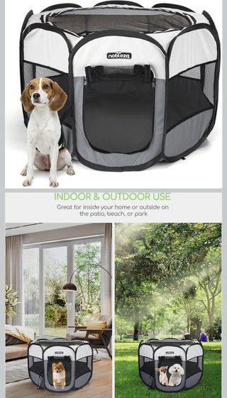 Parque para perros plegable Nobleza