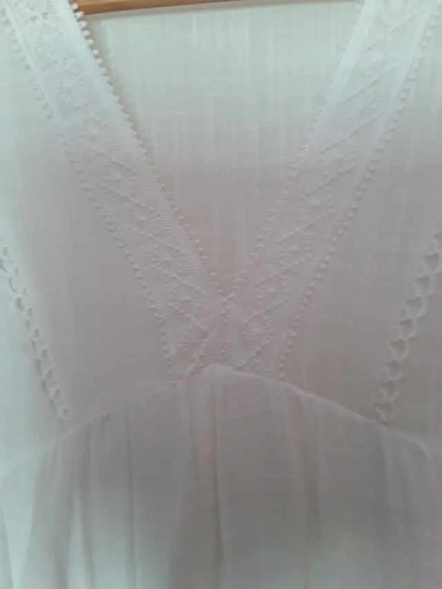 Blusa Zara Blanca Mujer