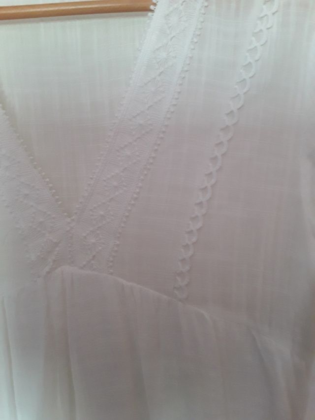 Blusa Zara Blanca Mujer