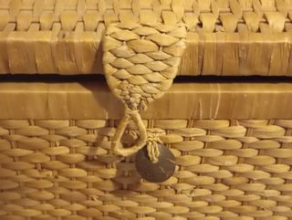 Arcón/Baúl de mimbre.