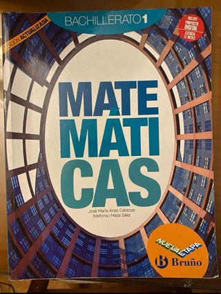 Matemáticas 1 Bachillerato Nueva etapa Bruño Ed...
