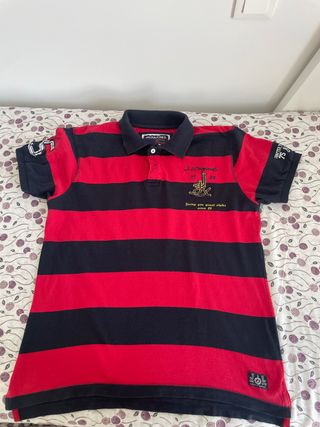 Polo Jack & Jones Rayas Rojas y Negras