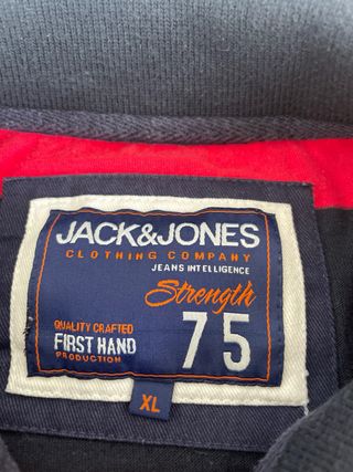 Polo Jack & Jones Rayas Rojas y Negras