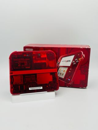 Nintendo 2DS Rosso Trasparente con Scatola