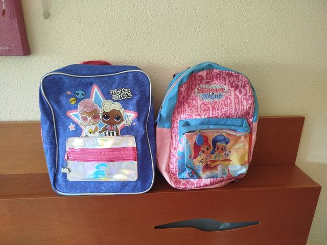 Mochilas infantiles LOL y Shimmer & Shine