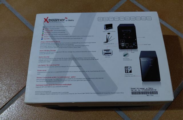 Xtreamer e-TRAYz NAS Servidor Web 4TB