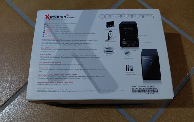 Xtreamer e-TRAYz NAS Servidor Web 4TB