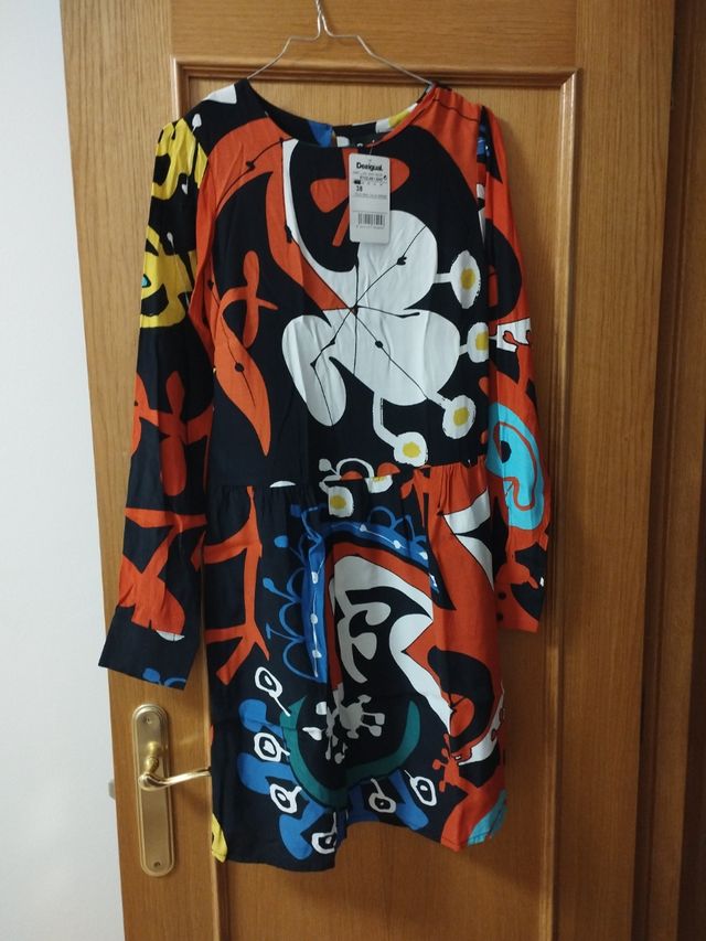 Vestido Desigual Manga Larga Talla M