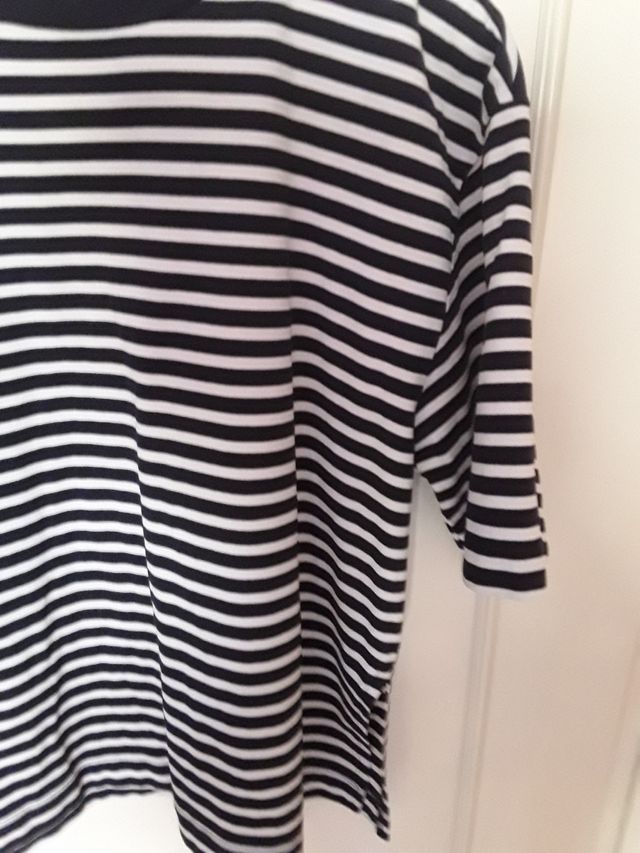 2 Camisetas Zara Rayas Marinero Azul y Rojo Talla