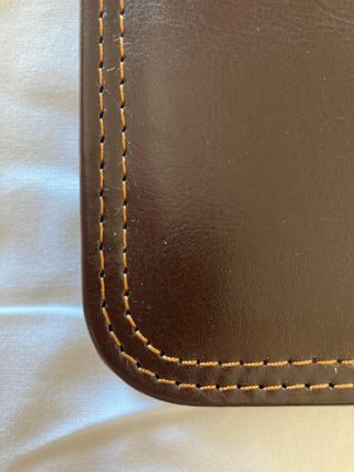 Portablocco marrone in vera pelle 26x33,5x5 cm
