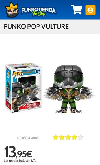 Funko Pop Vulture 227 Spider-Man Homecoming
