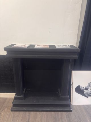 Chimenea Atrezzo Fotografía Negra