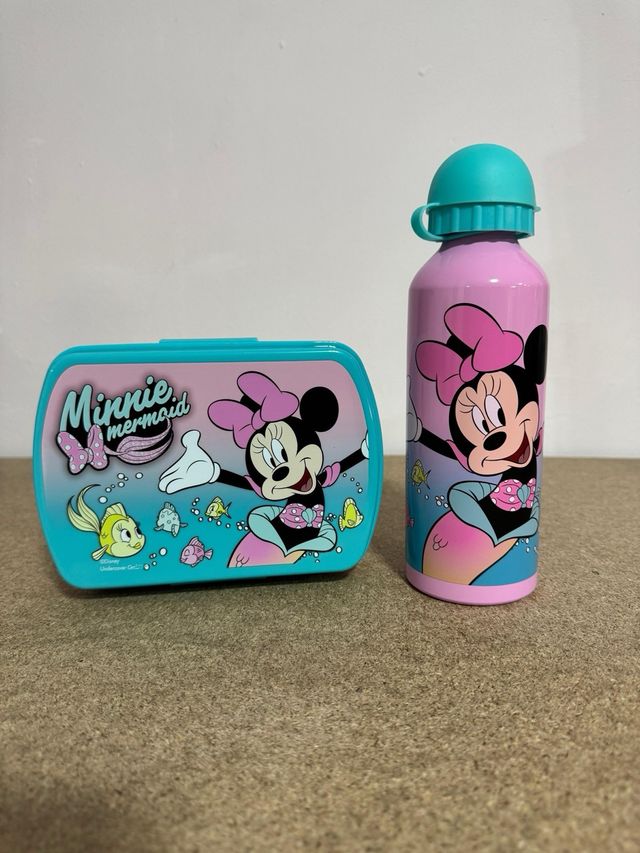 Conjunto de Lancheira e Garrafa de Água Minnie Mouse