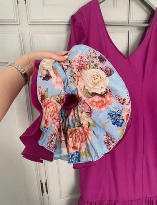 Traje de flamenca buganvilla