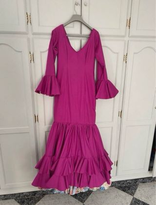 Traje de flamenca buganvilla