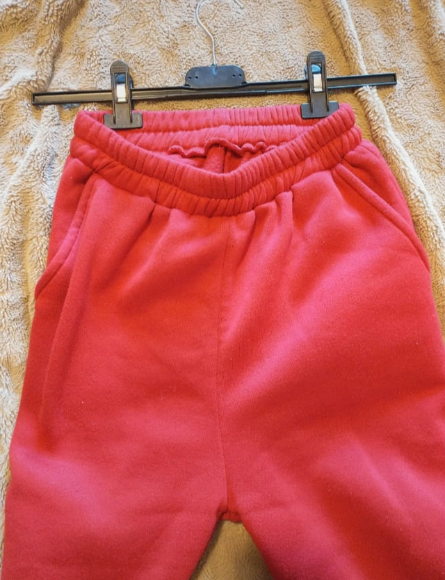 Pantaloni felpati donna rossi  XS / IT 38 / EU 34