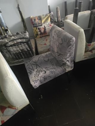 Sillas de comedor de tela y madera para tapizar 