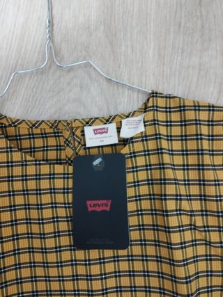 Vestido Levi's cuadros amarillo Talla XS