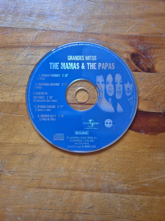 CD The Mamas & The Papas Grandes Mitos