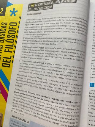 Libro Filosofía de 1 Bachillerato