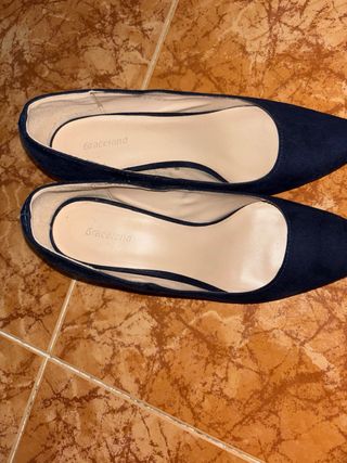 Tacones azul marino