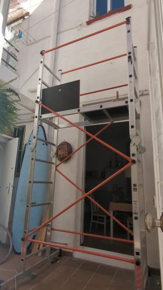 Andamio 2 escaleras transformables 3m