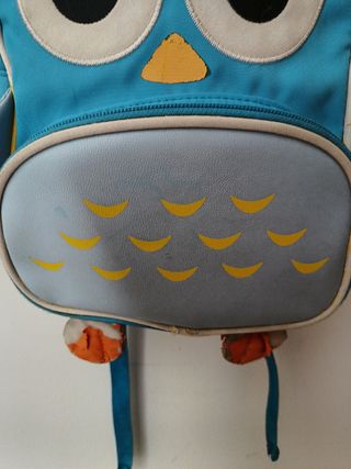 Regalo Mochila infantil de búho azul