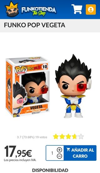 Funko Pop Dragon Ball Z Vegeta 10