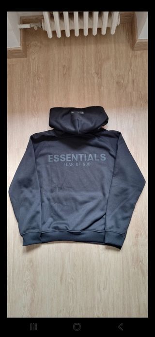 Sudadera Essentials Negra Talla L