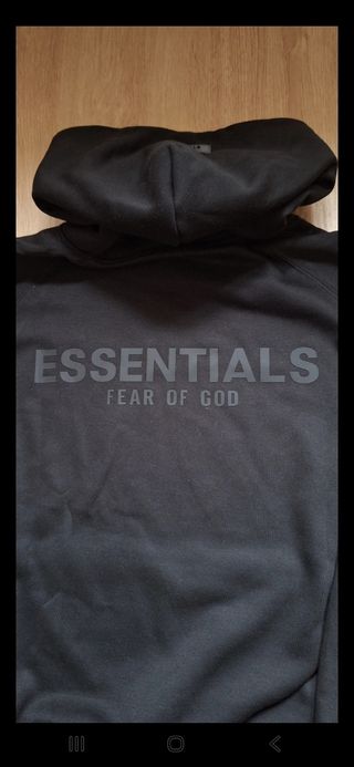 Sudadera Essentials Negra Talla L