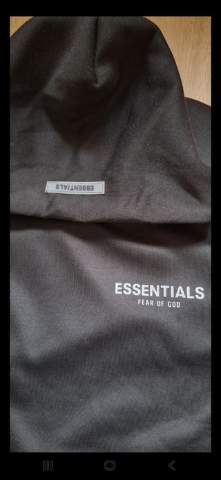 Sudadera Essentials Negra Talla L
