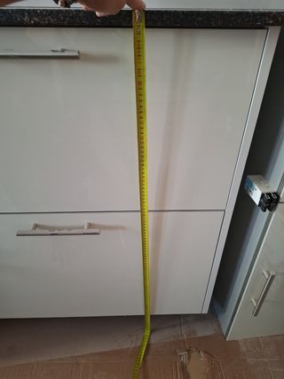 Restos de muebles de cocina, mampara ducha 3 hojas