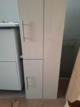 Restos de muebles de cocina, mampara ducha 3 hojas