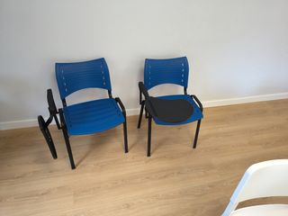 2 Sillas con pala azul