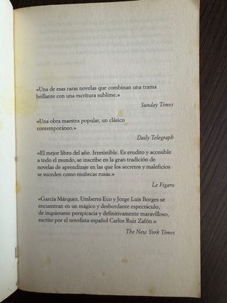 La Sombra del Viento