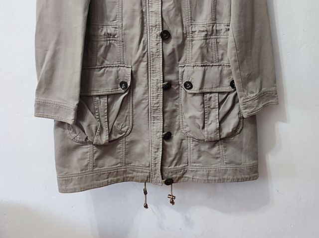 Parka caqui Mango mujer Talla L