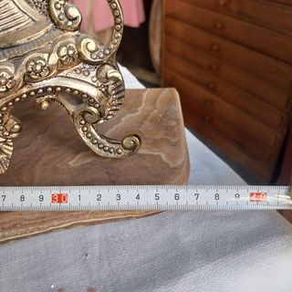 Reloj de Bronce con Imágenes de Porcelana