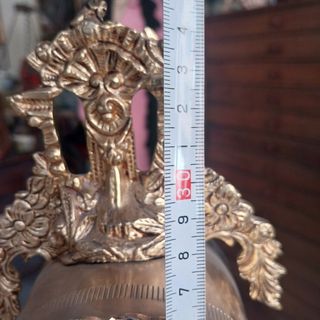 Reloj de Bronce con Imágenes de Porcelana