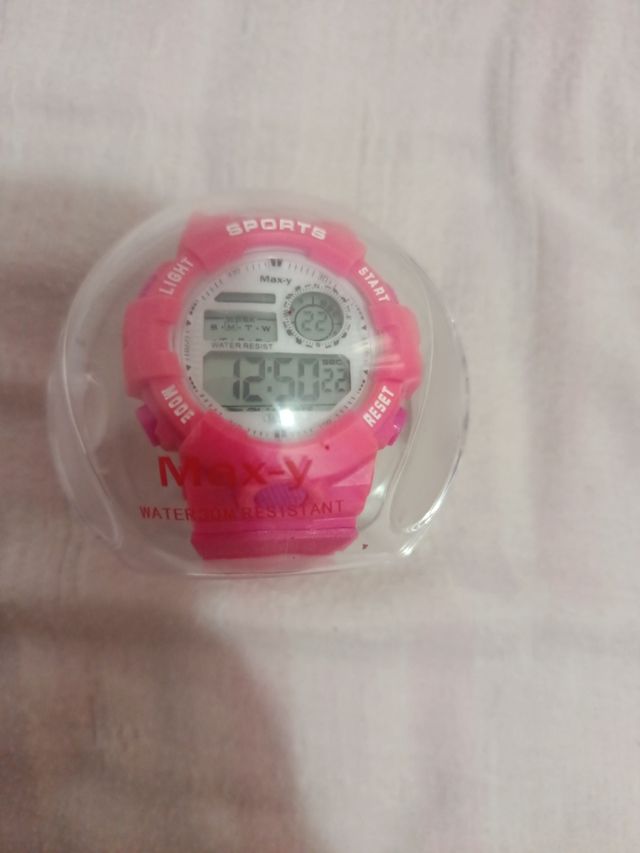 Reloj Digital Deportivo Rosa
