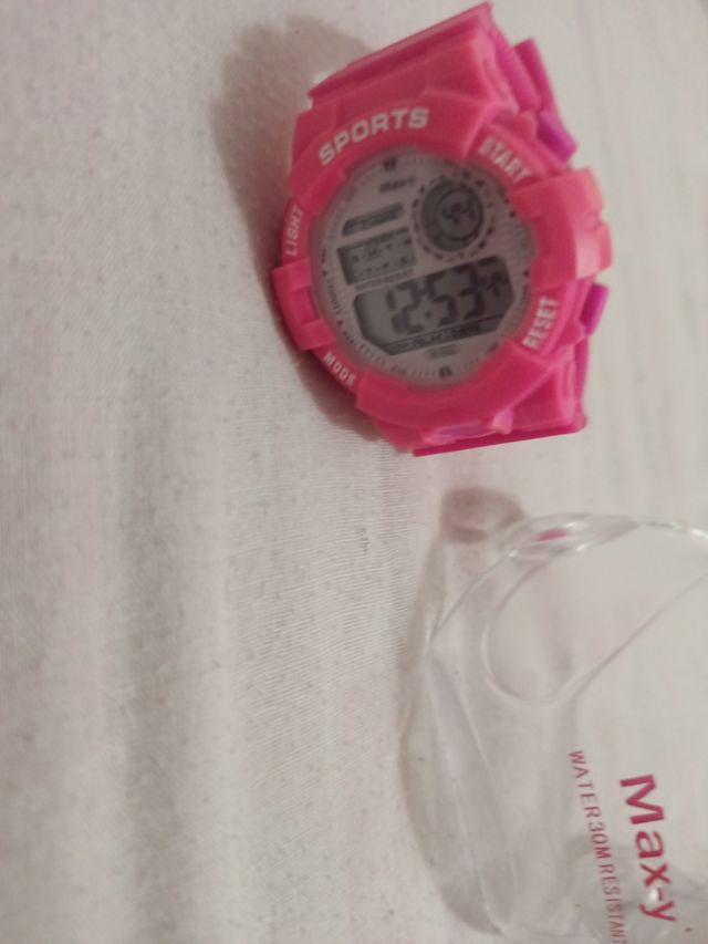 Reloj Digital Deportivo Rosa