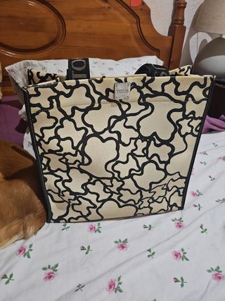Bolso Tous Clásico Beige y Negro