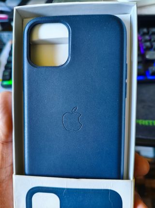 Funda iPhone 11 Pro de Piel Azul