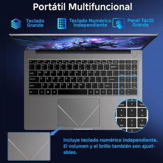 Portátil NUEVO 16" con 16GB RAM, 512GB SSD, CPU i3