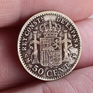 50 céntimos 1904 *04 SMV - Alfonso XIII - Plata