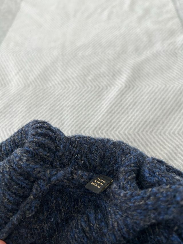 Jersey Massimo Dutti Azul Cuello Alto