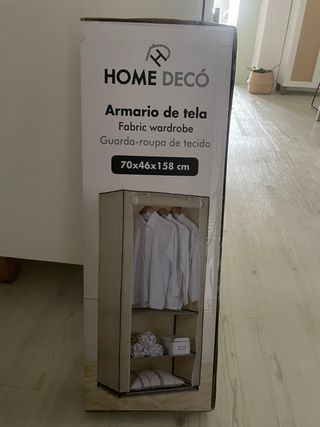 Armario Tela HOME DECÓ Beige 70x46x158cm