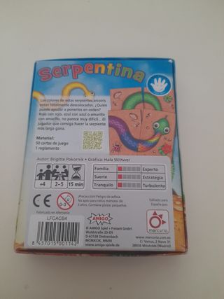 Serpentina juego de cartas Mercurio
