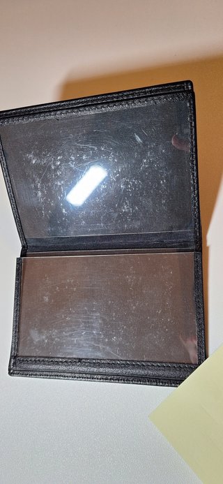 Cartera David y Galindo Piel Negra Sin Estrenar