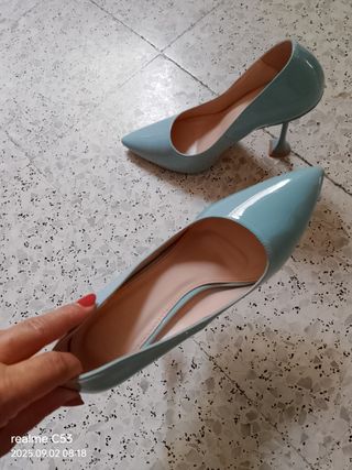 Décolleté blu Tg 39